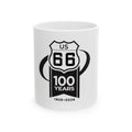 Route 66 100 Years Ceramic Mug — US 66 1926–2026 Anniversary Coffee Cup (11oz/15oz)