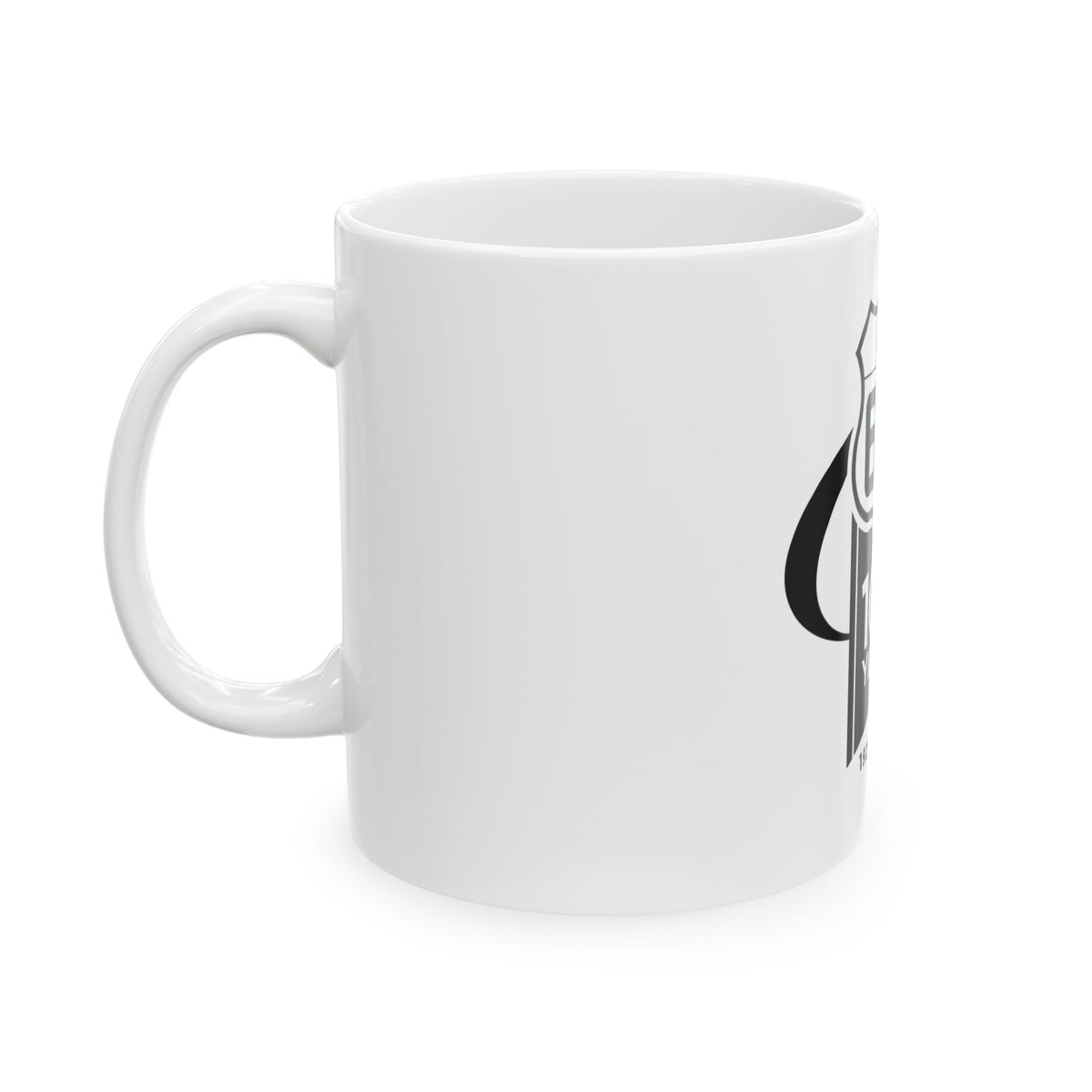 Route 66 100 Years Ceramic Mug — US 66 1926–2026 Anniversary Coffee Cup (11oz/15oz)